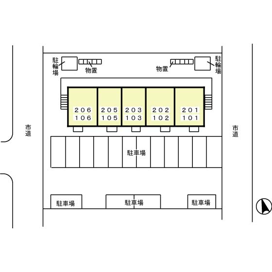 サンパティークの区画図