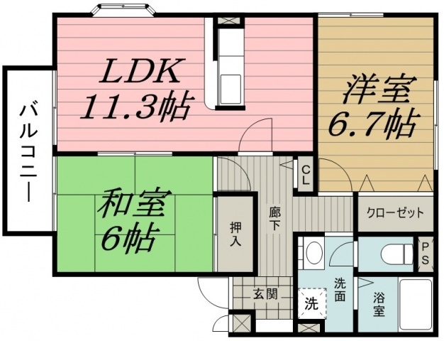 パレアージュ　Ｄの間取り
