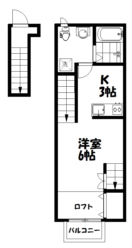 ＤＪひたち野Ⅱの間取り|シングルにオススメ1Kの間取り♪