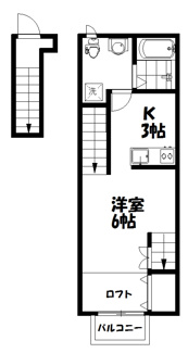 【間取り】 | ＤＪひたち野Ⅱ | シングルにオススメ1Kの間取り♪