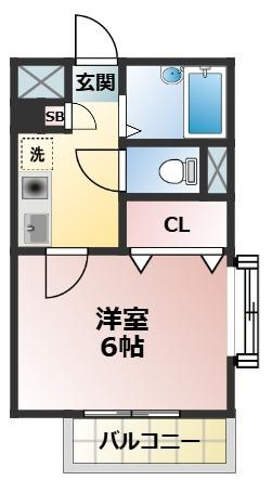 ＧＲＡＣＥＶＩＬＬＥ１０９の間取り