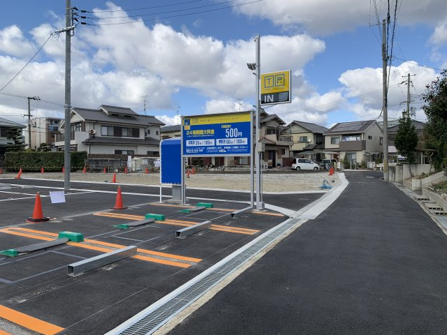 久々知1丁目1ガレージ【管理番号16】の外観パース|善道路含む