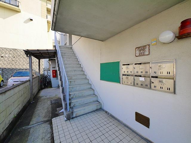 マンションキタⅡのエントランス