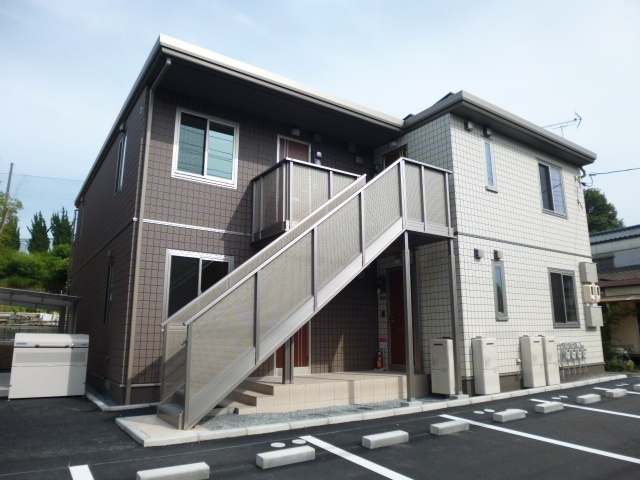 倉敷市藤戸町天城のアパートの外観