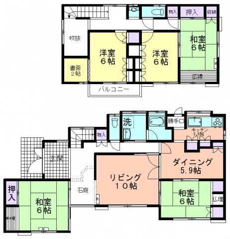 萩山町３丁目戸建の間取り
