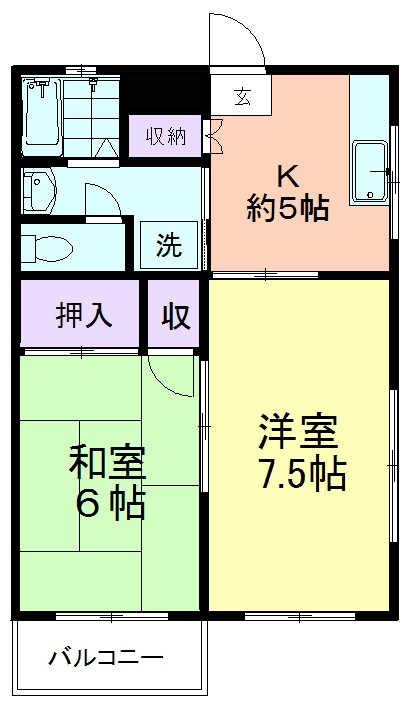 コーポ萩原の間取り