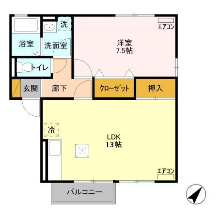 メゾン森Ⅹの間取り