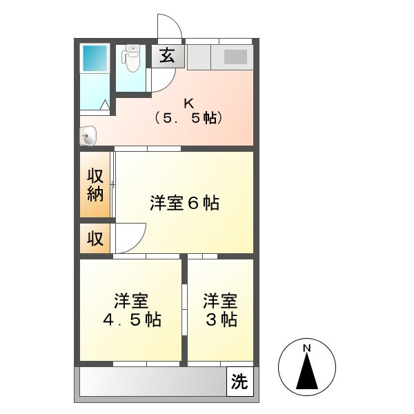 野田マンションＣの間取り