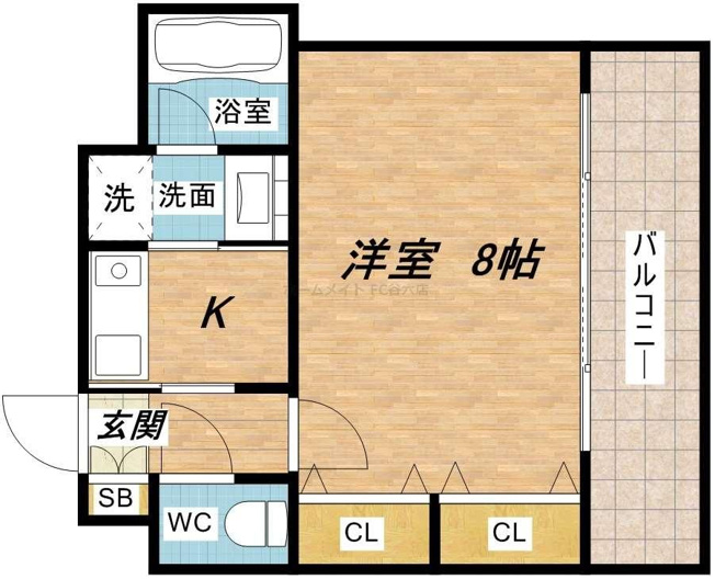 【間取り】 | コスモリード谷町六丁目 | ドゥーエ谷町
