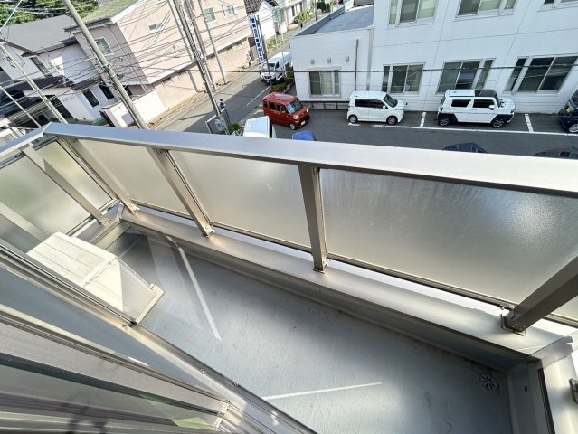 長岡ハイツのバルコニー