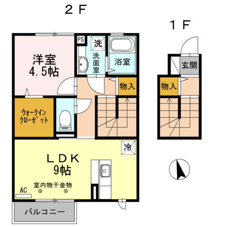 ファミィーユKⅡの間取り