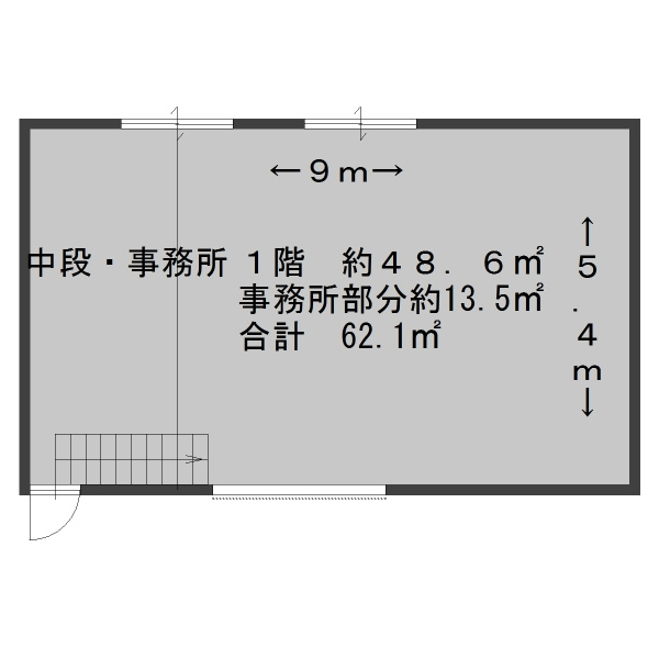 久々知三丁目名神下貸工場の間取り