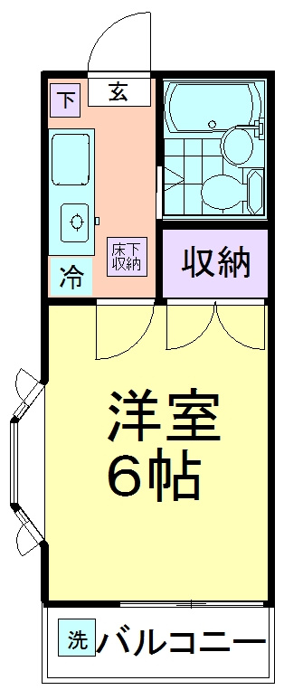 ＭＳハイム八坂の間取り