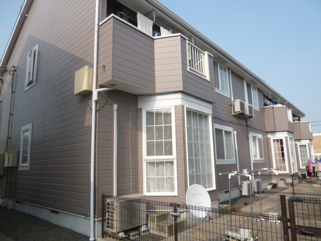 倉敷市三田のアパートの外観