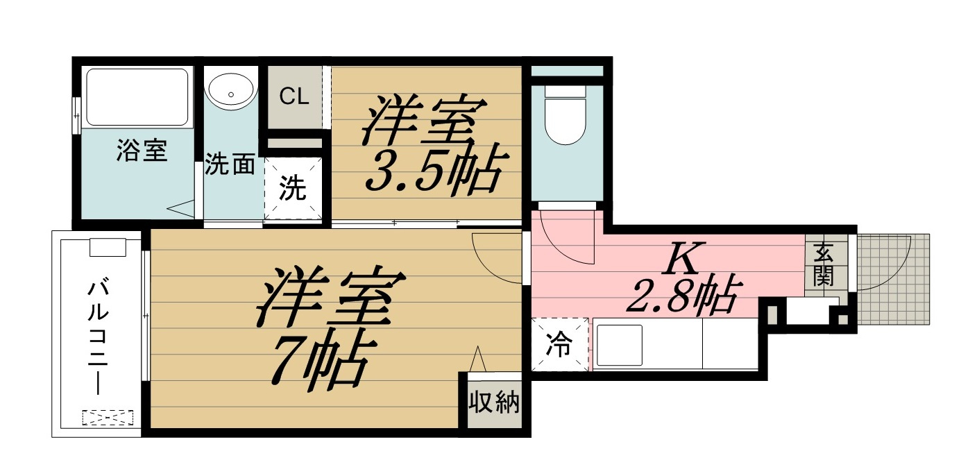 リヴェールの間取り