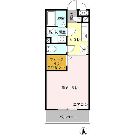 【間取り】 | ロイヤルパルク Ｂ