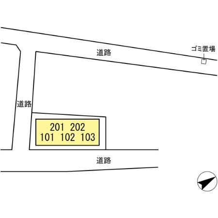 モナリエ柏の区画図