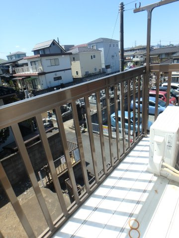 パールハイツ吉川のバルコニー