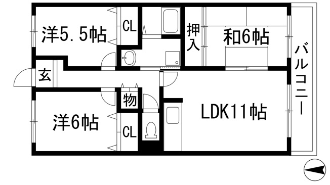 【間取り】 | グレイス宝塚