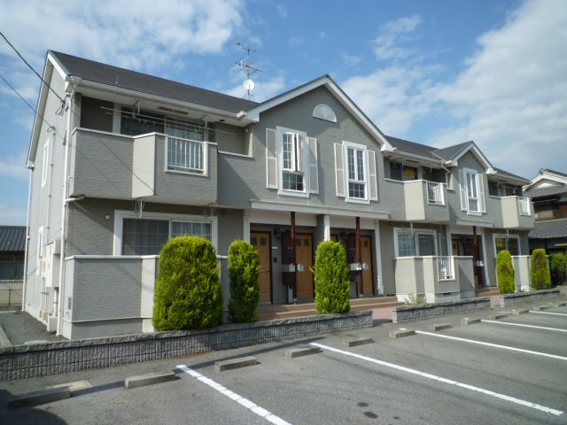 倉敷市茶屋町早沖のアパートの外観