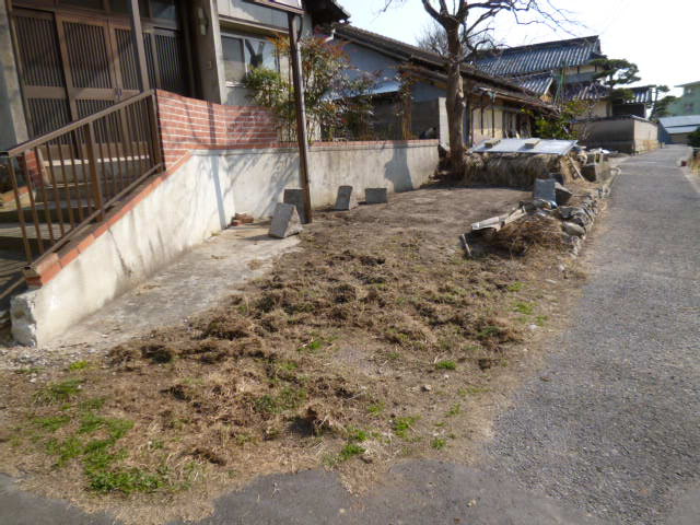 倉敷市中庄の一戸建ての駐車場