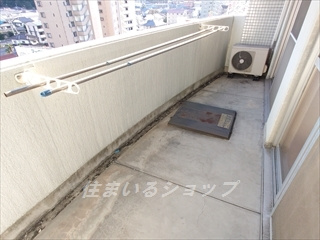 広島市安佐北区落合１丁目の賃貸マンションのバルコニー|陽当たり・眺望良好