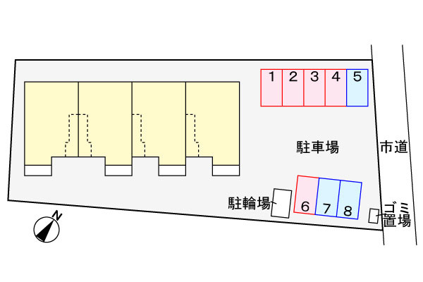 アリエッタ柏の区画図