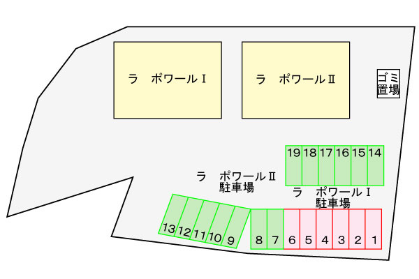 ラ　ポワールⅡの駐車場