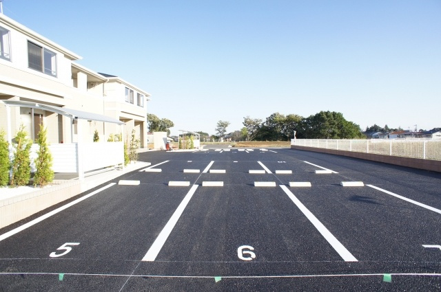 ゆめみ野新築アパートの駐車場