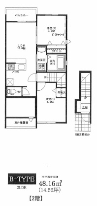 Benesta久留米（べネスタ久留米）の間取り