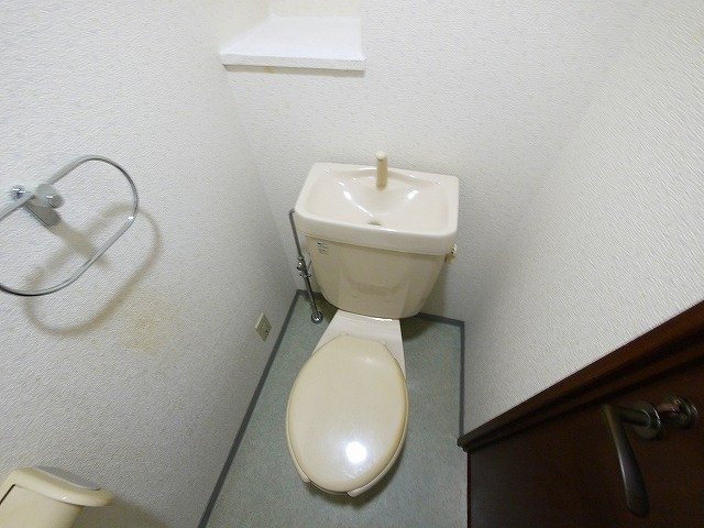 パストラーレ天理のトイレ|棚もあるので便利です