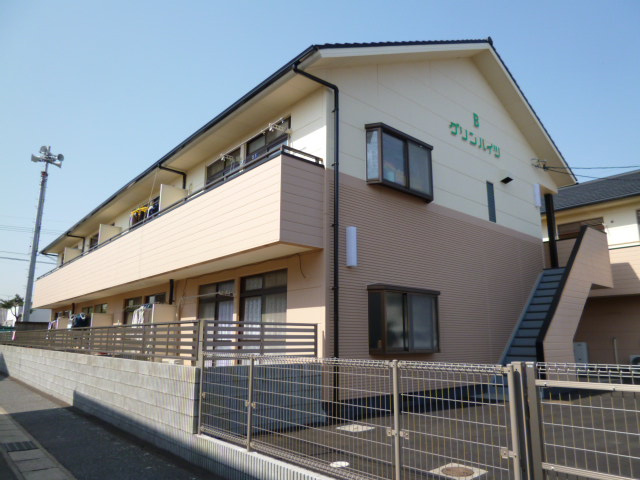 倉敷市茶屋町のアパートの外観
