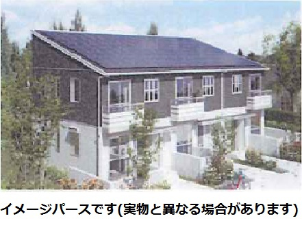 倉敷市西中新田のアパートの外観