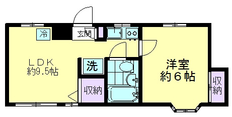 錦町ハイツの間取り