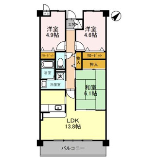 【間取り】 | シャルマン木ノ元
