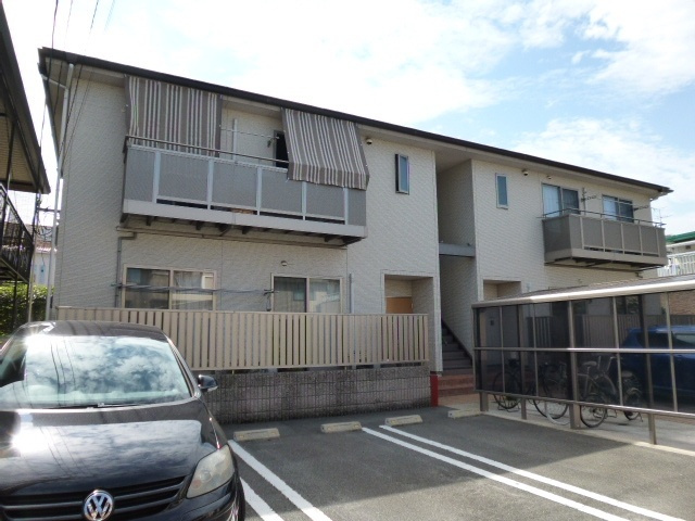 倉敷市茶屋町のアパートの外観