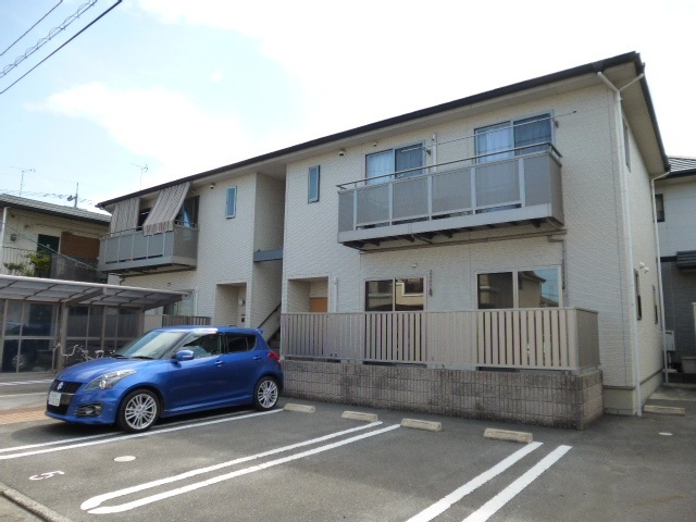 倉敷市茶屋町のアパートの外観