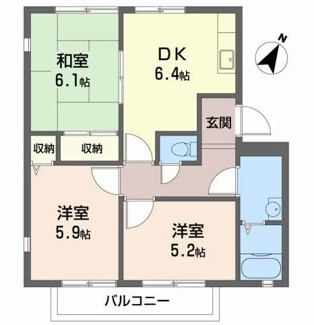 【間取り】 | パル今福