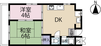 【間取り】 | サンハイツ楠