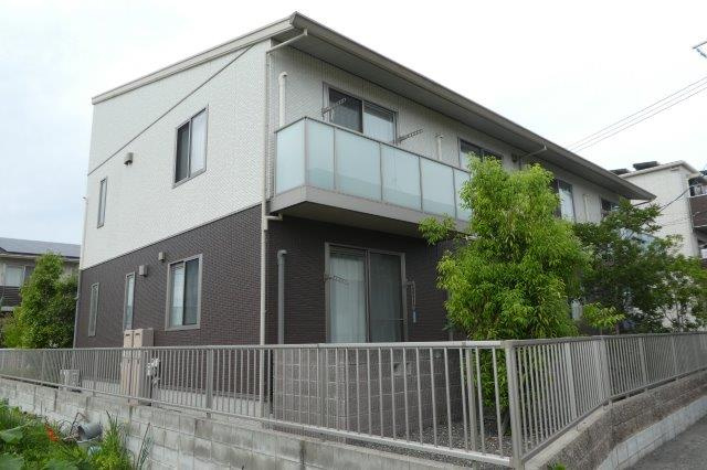 倉敷市田ノ上のアパートの外観