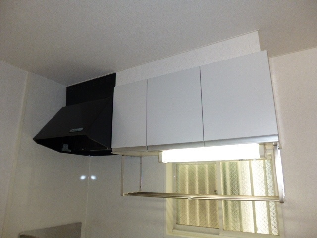 くらしきグリーンハイツのキッチン|キッチン上収納