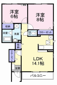 【間取り】 | カーサ　プラシードⅡ