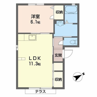 【間取り】 | ラフォーレＪ・Ｎ・Ⅰ