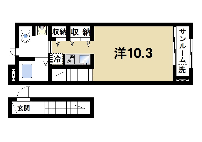 NEWコリーナの間取り|使いやすい間取りです