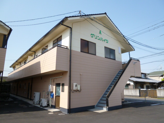 倉敷市茶屋町のアパートの外観