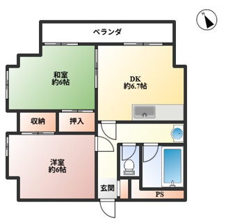 【間取り】 | コーニッシュ豊中