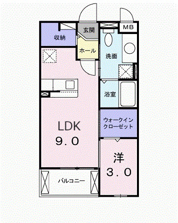 サンハウス志家の間取り
