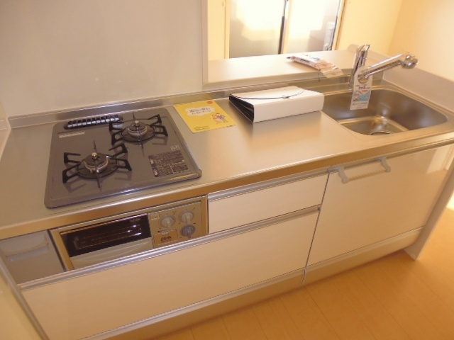 ボヌールのキッチン|２口ガスコンロつき