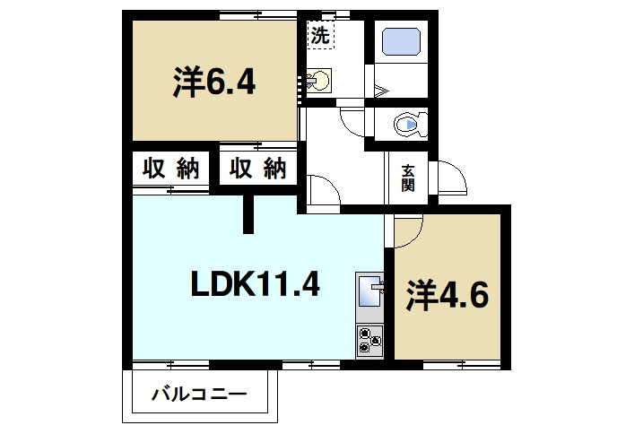 ラポール　Ａ　Ｂの間取り|ファミリー様にオススメです
