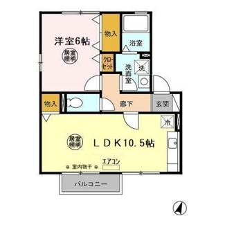 【間取り】 | グリーンアレイＢ